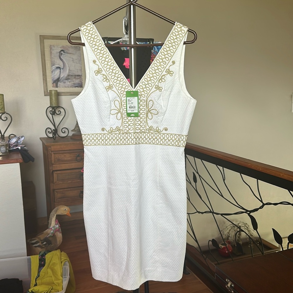 Lilly Pulitzer brand new. Adeline shift in Resort White. Size 8 Beautiful dress